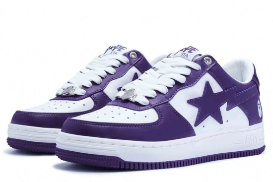 A Bathing Ape Bape Sta White Purple (2022) - US8_5 (US10W) [C1]