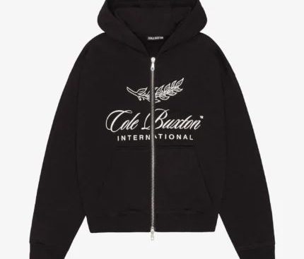 Black Cole Buxton International Zipped Hoodie - Cole Buxton