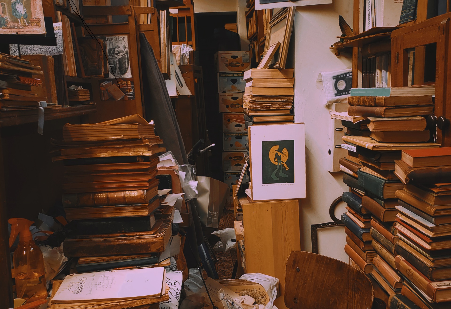 Hoarded-space-with-many-old-files-and-books