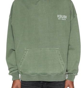 Ksubi State Ekcess Hash Cotton Hoodie in Green at Nordstrom, Size Medium