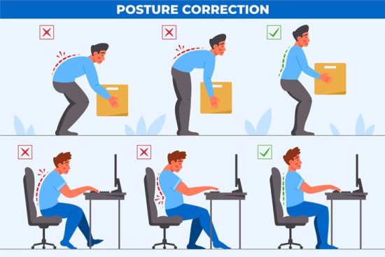 flat-posture-correction-infographics_23-2148985046