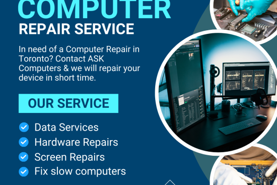 Our ASK Computers technicians are experts in the repair and upgrading of computers, laptops, cell phones, Apple iPhones, iPads in Toronto. (1)