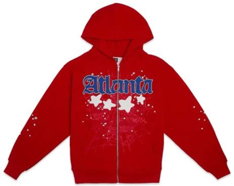 SP5DER-Atlanta-Red-Zip-Up-Hoodie-The-Sp5der-Clothings