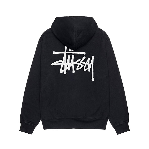 Stussy-Basic-Hoodie-black