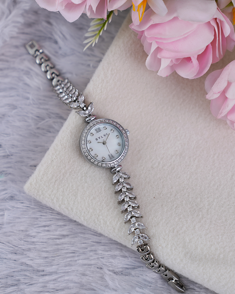 Sylvi Diva Silver Watch Props Image 800x1000