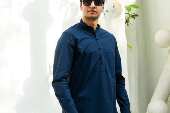 navy blue shalwar kameez