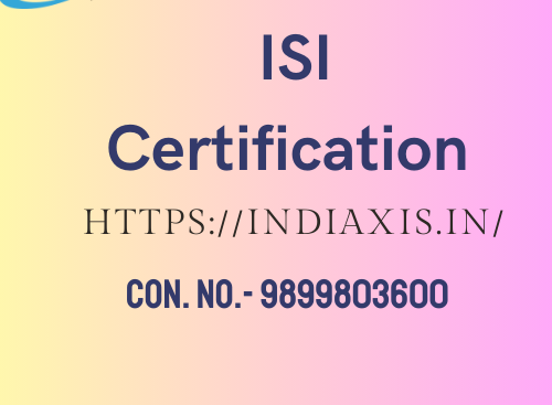 ISI Certification kogo