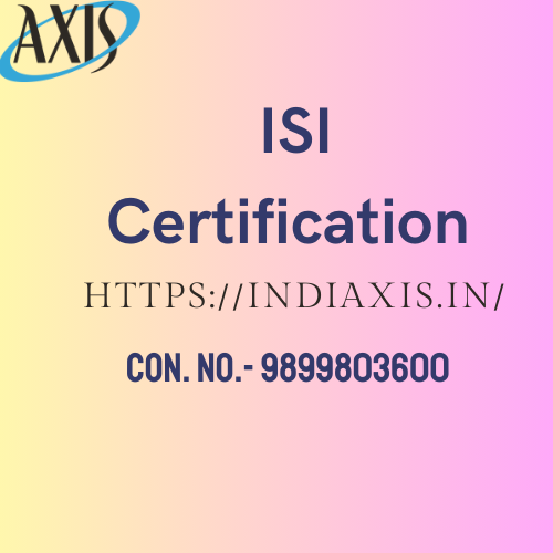 ISI Certification kogo